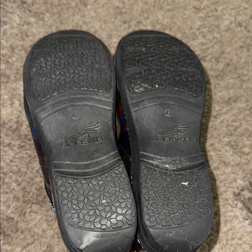 Dansko Colorwash Multicolored Vibrant Colorful Women's Clogs - Picture 5 of 7